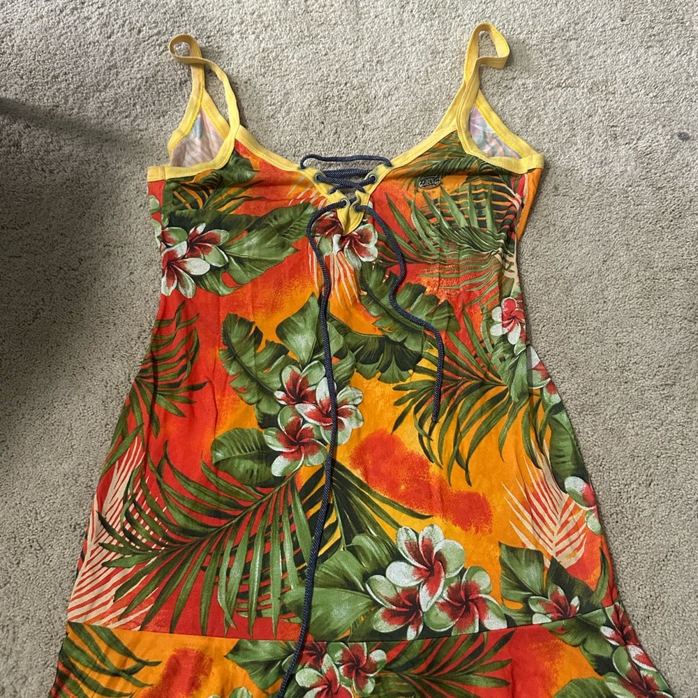 D&G VINTAGE Yellow and Pink Floral Beachwear